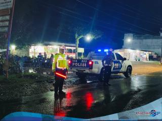 Polres Padang Lawas Melaksanakan Patroli Blue Light Sebelum Pelantikan Bupati Terpilih